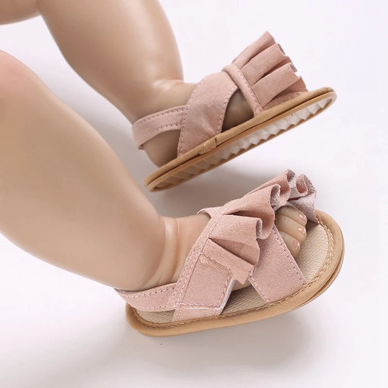 Crib Shoes Baby Girls Wedding Dress Shoes Toddler Walking Flat Shoes Soft Sole Toddler Outdoor Shoes Baby Girls Sandals Toddler