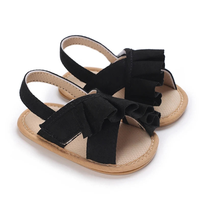 Crib Shoes Baby Girls Wedding Dress Shoes Toddler Walking Flat Shoes Soft Sole Toddler Outdoor Shoes Baby Girls Sandals Toddler