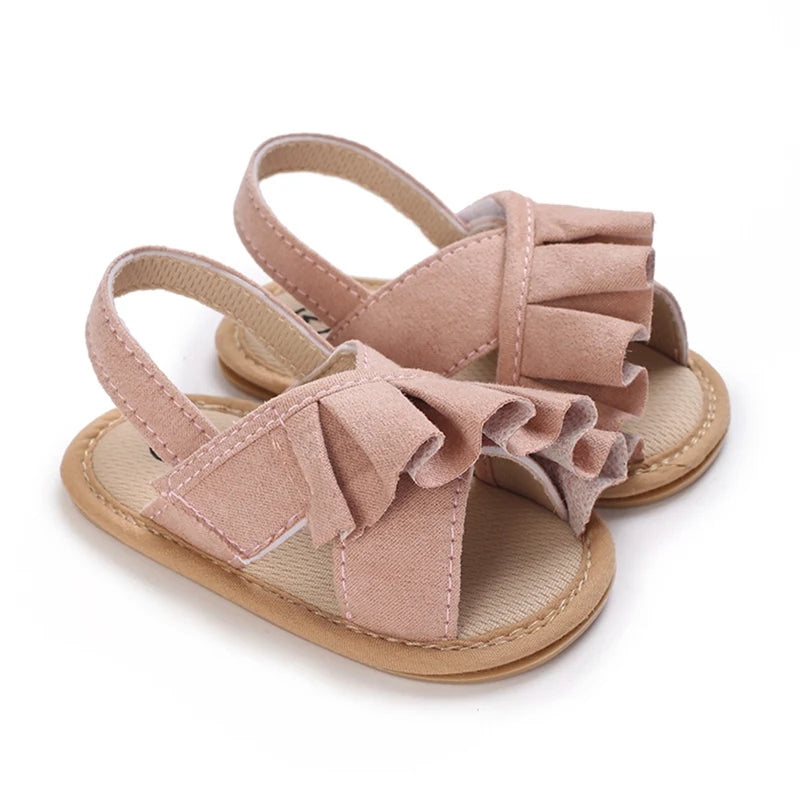 Crib Shoes Baby Girls Wedding Dress Shoes Toddler Walking Flat Shoes Soft Sole Toddler Outdoor Shoes Baby Girls Sandals Toddler