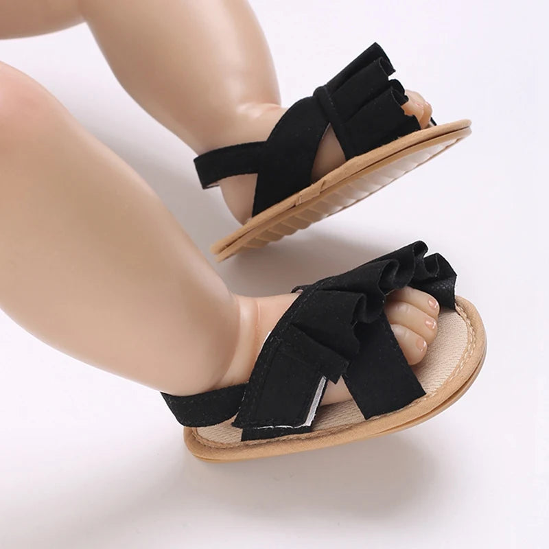 Crib Shoes Baby Girls Wedding Dress Shoes Toddler Walking Flat Shoes Soft Sole Toddler Outdoor Shoes Baby Girls Sandals Toddler
