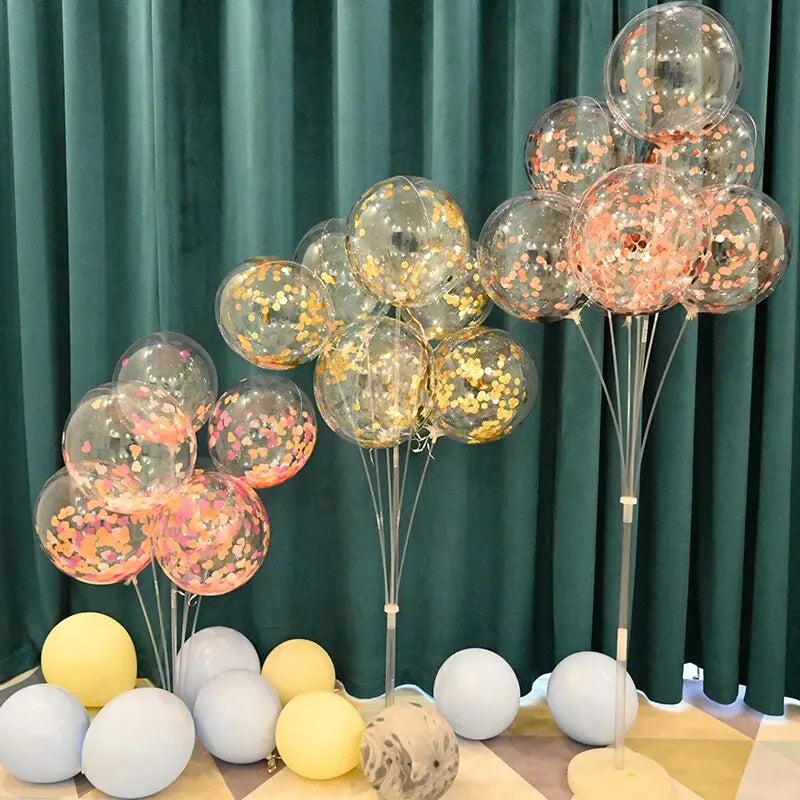 Balloons Stand Stick Tubes Wedding Birthday Party Decoration Balloon Support Kids Baby Shower Balons Accessories Supplies