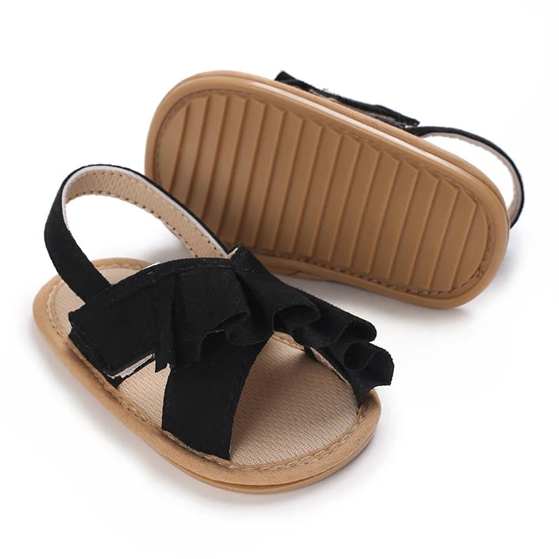 Crib Shoes Baby Girls Wedding Dress Shoes Toddler Walking Flat Shoes Soft Sole Toddler Outdoor Shoes Baby Girls Sandals Toddler