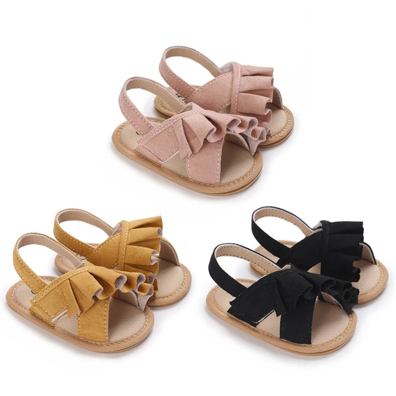 Crib Shoes Baby Girls Wedding Dress Shoes Toddler Walking Flat Shoes Soft Sole Toddler Outdoor Shoes Baby Girls Sandals Toddler